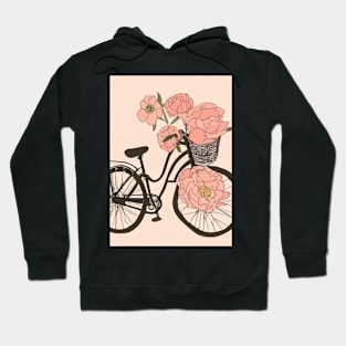 Bike with Flowers Hoodie